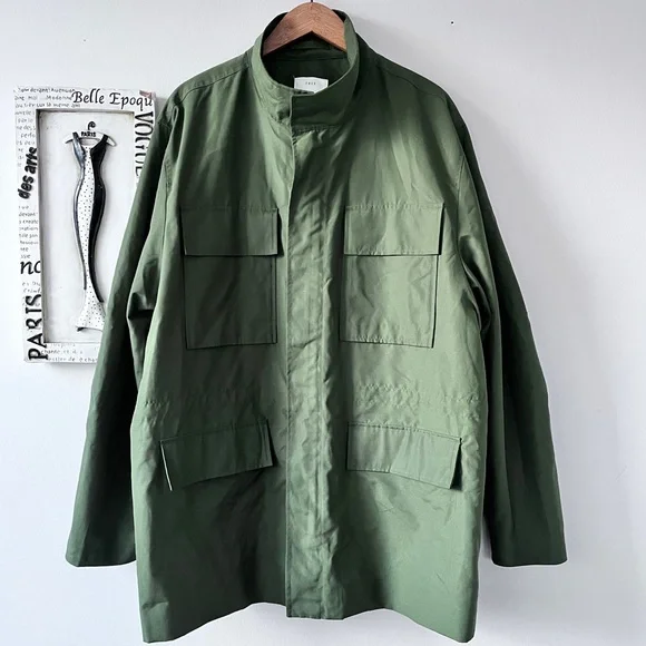 Free Assembly Men’s Green Utility Jacket Size 2XL - Picture 1 of 10